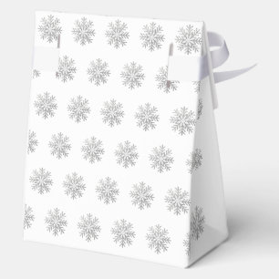 Schneeglöckchen Blau & Silber Baby Shower Dankesch Geschenkschachtel