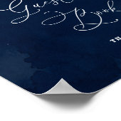 Schneeglöckchen Brautparty Gästebuch Schild (Ecke)