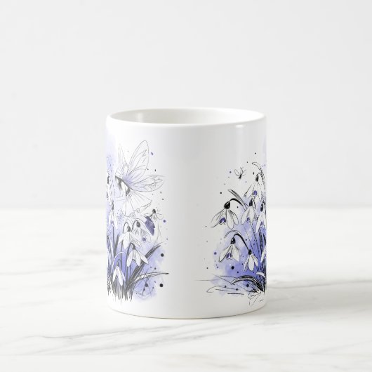 Schneeglöckchen Fee Kaffeetasse (Mittel)