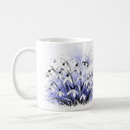 Schneeglöckchen Fee Kaffeetasse (Links)
