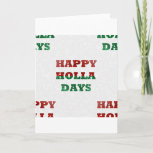 Schneeglöckchen frohe Holla-Tage Feiertagskarte