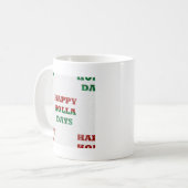 Schneeglöckchen frohe Holla-Tage Kaffeetasse (Vorderseite Links)