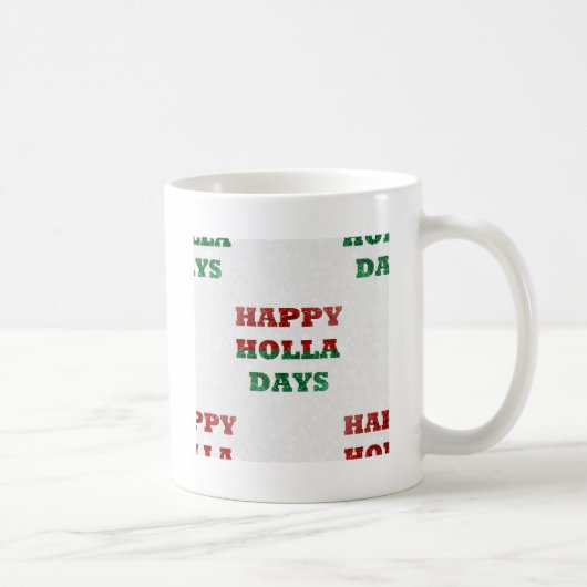 Schneeglöckchen frohe Holla-Tage Kaffeetasse (Rechts)