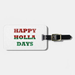 Schneeglöckchen frohe Weihnachtstage Gepäckanhänger