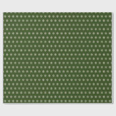 Schneeglöckchen Grün Geschenkpapier (Flach)