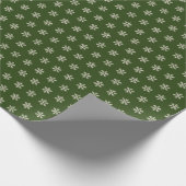 Schneeglöckchen Grün Geschenkpapier (Ecke)