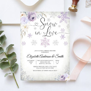 Schneeglöckchen Winter Hochzeitsdusche Einladung