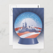 Schneeglocke Postkarte (Vorne/Hinten)