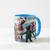 Schneeglück-Winter Freunde-Abenteuer Tasse (VorderseiteRechts)