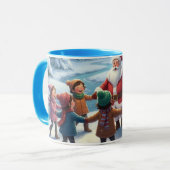 Schneeglück-Winter Freunde-Abenteuer Tasse (Vorderseite Links)