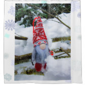 Schneegnome 04 duschvorhang (Vorderseite)