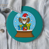Schneegolle mit dem Weihnachtsklaus Button (Beispiel)