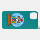Schneegolle mit dem Weihnachtsklaus Case-Mate iPhone Hülle (Rückseite (Horizontal))