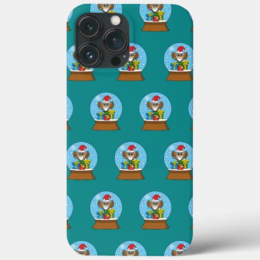 Schneegolle mit dem Weihnachtsklaus Case-Mate iPhone Hülle (Rückseite)