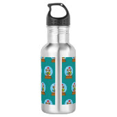Schneegolle mit dem Weihnachtsklaus Edelstahlflasche (Rückseite)