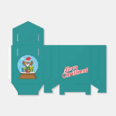 Schneegolle mit dem Weihnachtsklaus Geschenkschachtel (Ungefaltet)