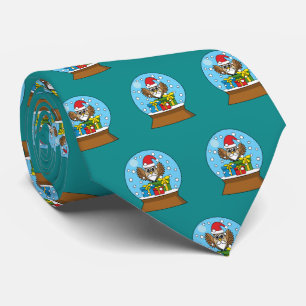 Schneegolle mit dem Weihnachtsklaus Krawatte