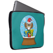 Schneegolle mit dem Weihnachtsklaus Laptopschutzhülle (Vorne Rechts)