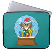 Schneegolle mit dem Weihnachtsklaus Laptopschutzhülle (Vorderseite)