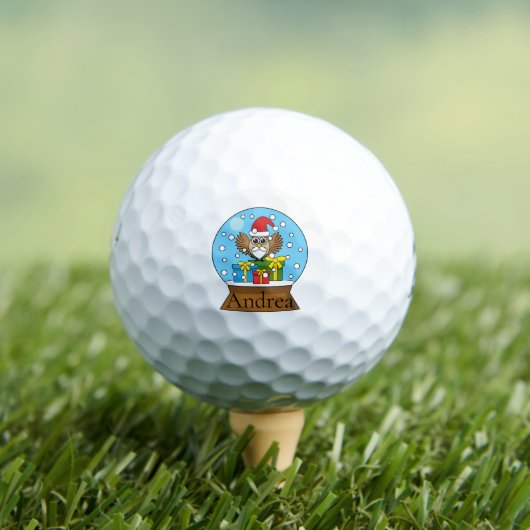 Schneegolle mit dem Weihnachtsklaus | Personalisie Golfball (Insitu T-Shirt)