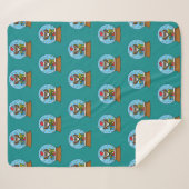 Schneegolle mit dem Weihnachtsklaus Sherpadecke (Vorderseite (Horizontal))