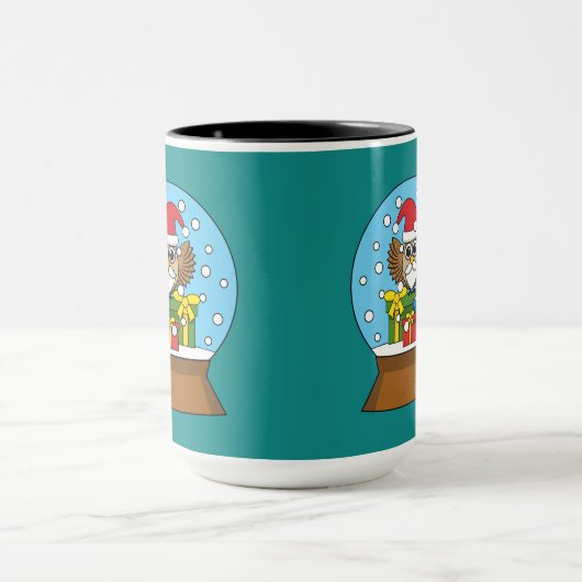 Schneegolle mit dem Weihnachtsklaus Tasse (Zentrum)