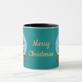 Schneegolle mit dem Weihnachtsklaus Tasse (Zentrum)