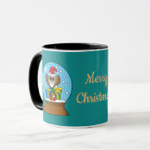 Schneegolle mit dem Weihnachtsklaus Tasse (Vorderseite Links)