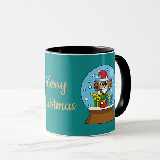 Schneegolle mit dem Weihnachtsklaus Tasse (VorderseiteRechts)