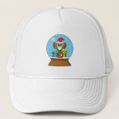 Schneegolle mit dem Weihnachtsklaus Truckerkappe (Vorderseite)