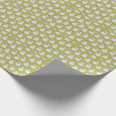 Schneegrün Geschenkpapier (Ecke)