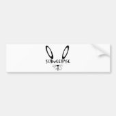 Schneehase Autoaufkleber (Vorne)