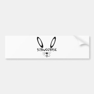 Schneehase Autoaufkleber