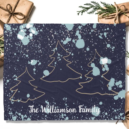 Schneehausbäume für die Skriptschifffahrt Fleecedecke