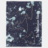 Schneehausbäume für die Skriptschifffahrt Fleecedecke (Vorderseite)