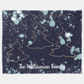 Schneehausbäume für die Skriptschifffahrt Fleecedecke (Vorderseite (Horizontal))