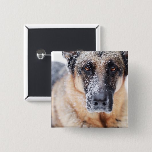 Schneehirte Button (Vorne & Hinten)