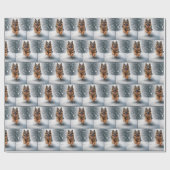 Schneehirte Geschenkpapier (Flach)