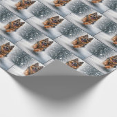 Schneehirte Geschenkpapier (Ecke)
