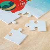 Schneehirte mit Weihnachtsgeschenken Puzzle (Seite)