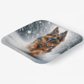 Schneehirte Pappteller (Gewinkelt)