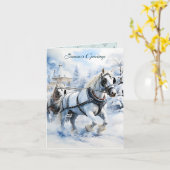 Schneehöhe Weihnachten Karte (Gelbe Blume)