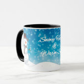 Schneehugs & warme Schlucke Tasse (Vorderseite Links)