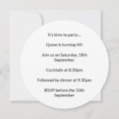 Schneehuhn Dreamcatcher Grün und Aquamarin blaue B Einladung (Rückseite)