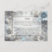 Schneehühnchen in Frostblütenhochzeit Begleitkarte (Vorderseite)