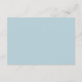 Schneehühnchen in Frostblütenhochzeit Begleitkarte (Rückseite)