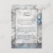 Schneehühnchen in Frostblütenhochzeit Begleitkarte (Vorderseite)