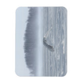 Schneehühner fliegen im Winter Magnet (Vertikal)