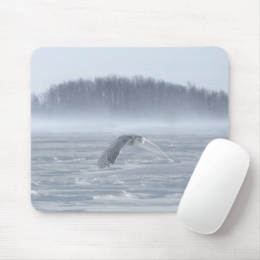 Schneehühner fliegen im Winter Mousepad (Mit Mouse)