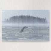 Schneehühner fliegen im Winter Puzzle (Horizontal)